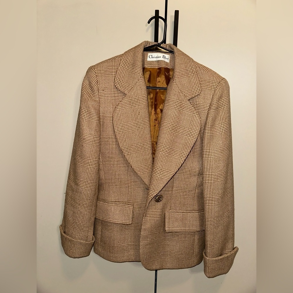 Vintage Christian Dior Women’s Mini Skirt Wool and Alpaca Suit Size 4